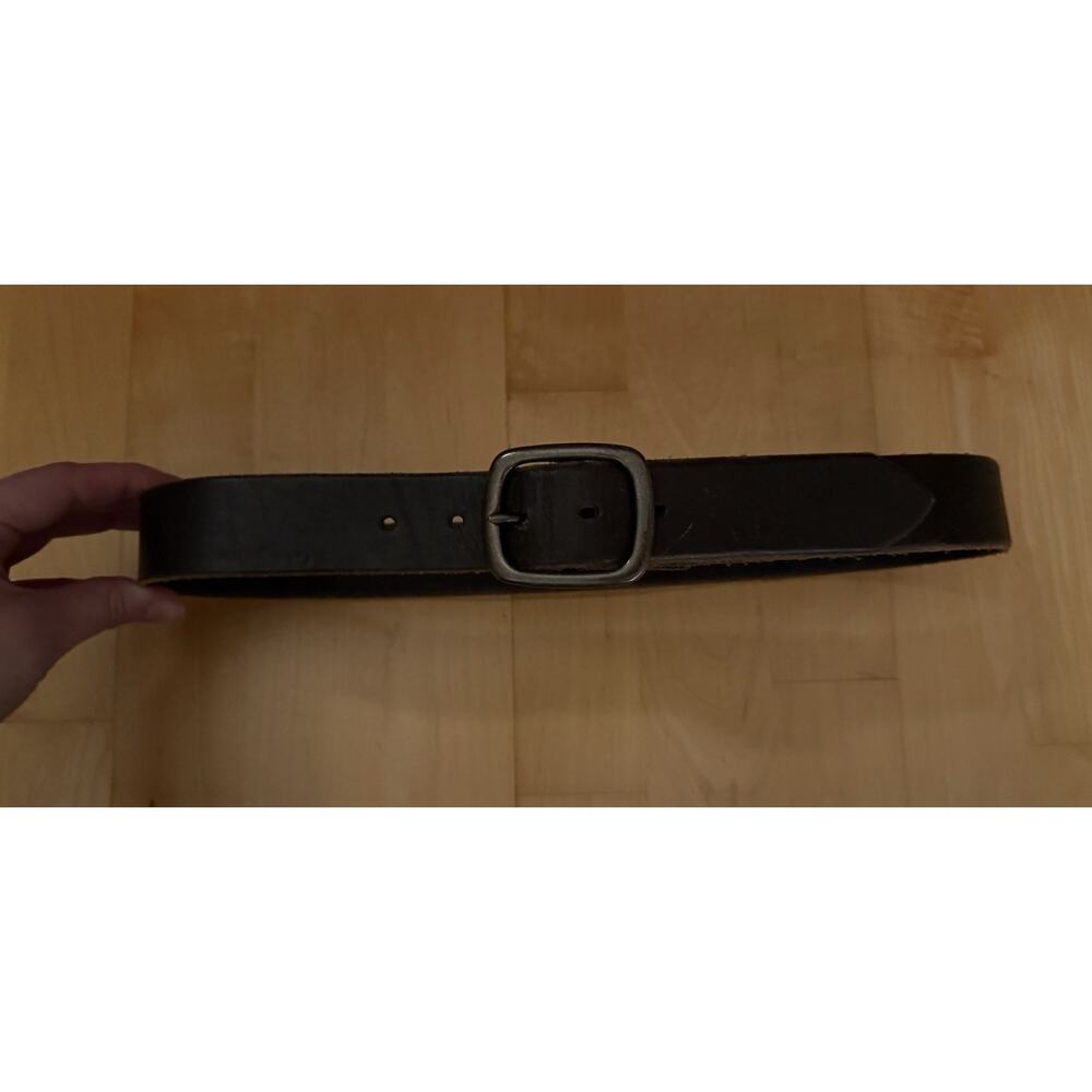 Gustin Dark Brown Leather Belt 32